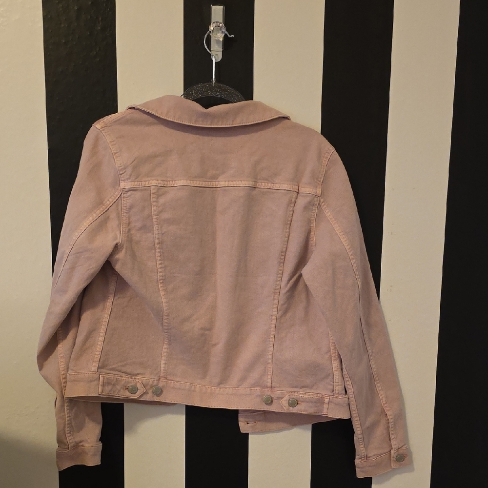 LOFT Light Pink Denim Jacket - Picture 6 of 6